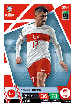 Cengiz Under Turkey Topps Match Attax EURO 2024 #TUR16